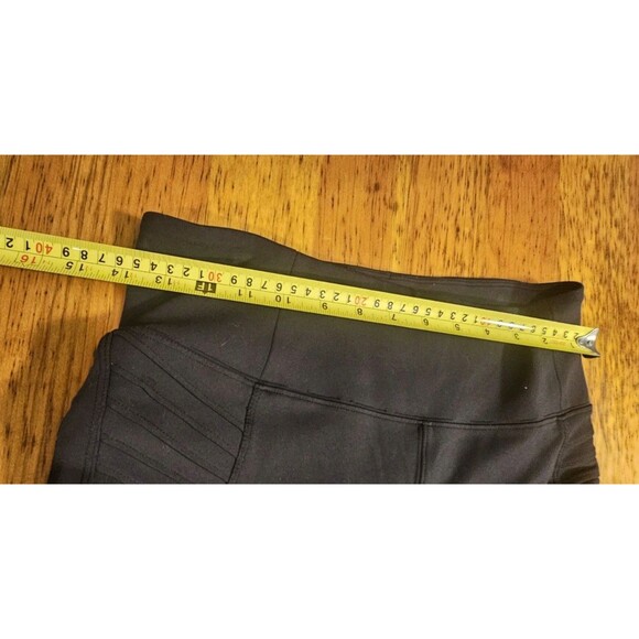 ATHLETA Leggings Delancey Moto Tight Women's Size M Black Pockets Stretch - Picture 11 of 13